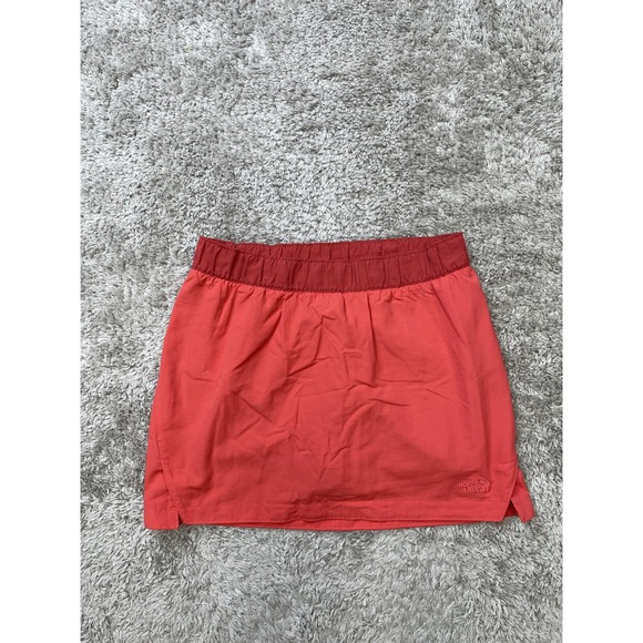 The North Face Skort Womens Medium Red Coral Athletic Hiking Built-In Shorts - Picture 1 of 8